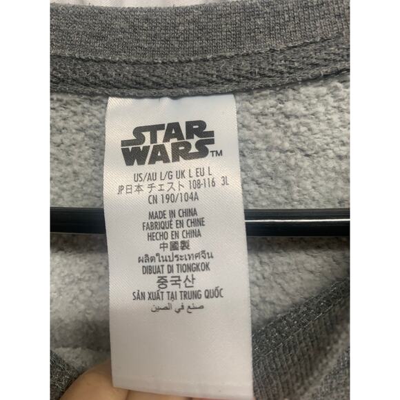 Star Wars “Pizza Smuggler” Sweatshirt – Gray Crewneck, Size L - Picture 3 of 3